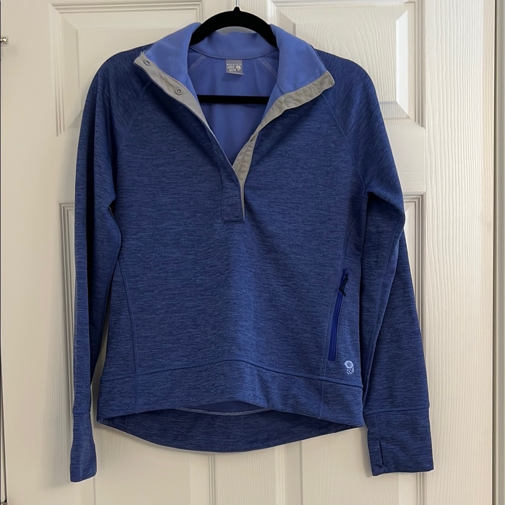 Mountain Hardware | Blue Quarter-Snap Fleece